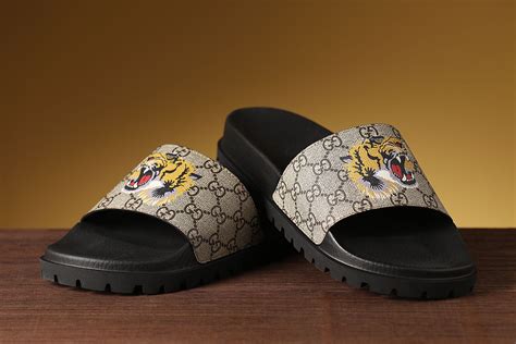 male gucci slippers|Gucci slippers diamond.